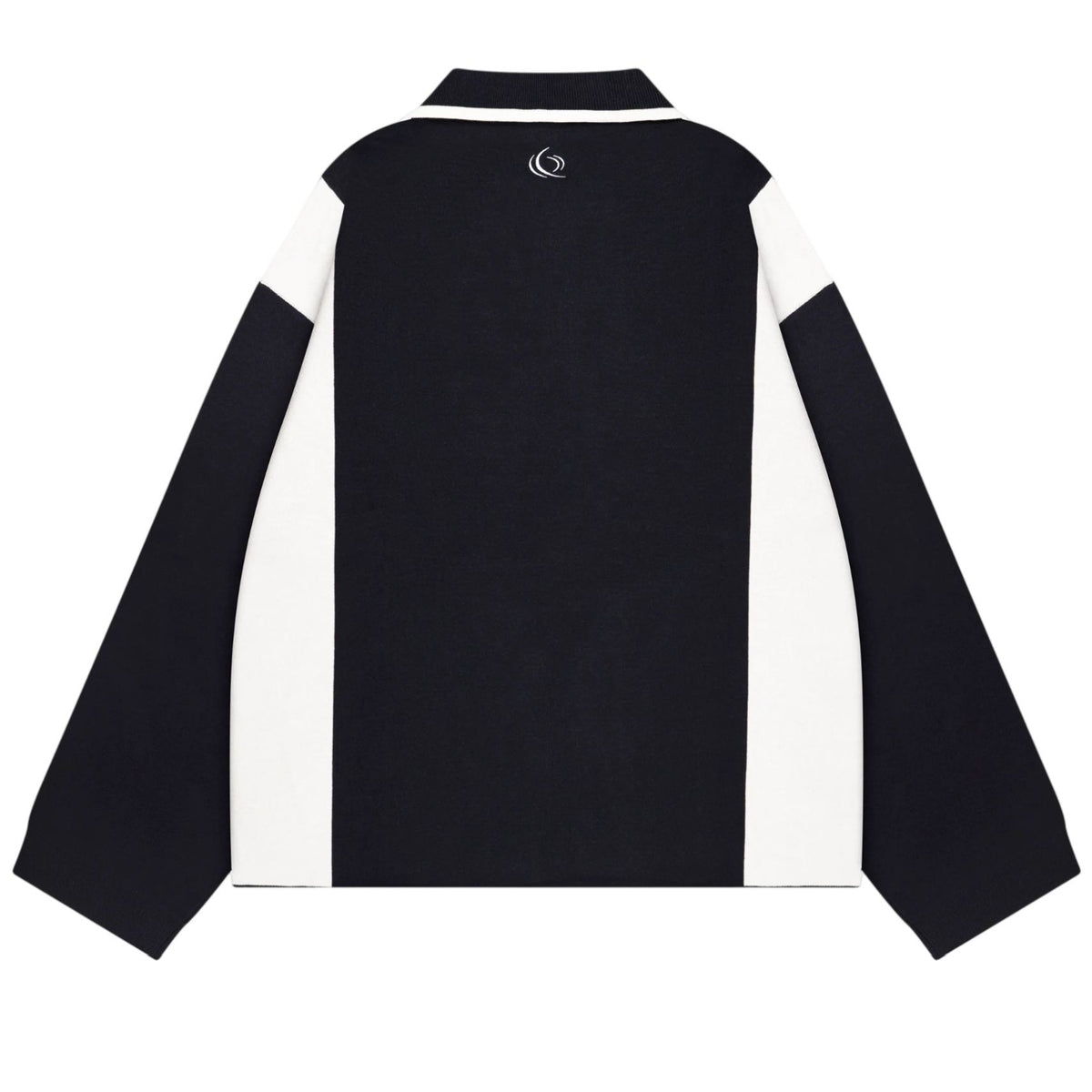 Quotrell Mono Knitted Longsleeve Polo Navy