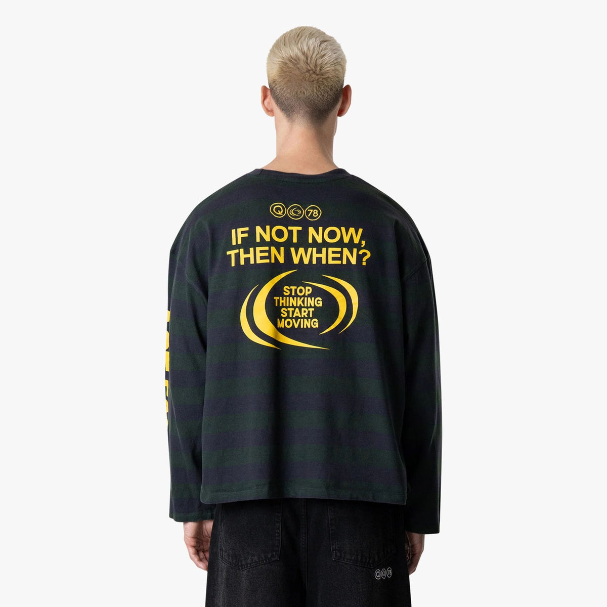 Quotrell Moving Longsleeve T-shirt Navy/Donker Groen