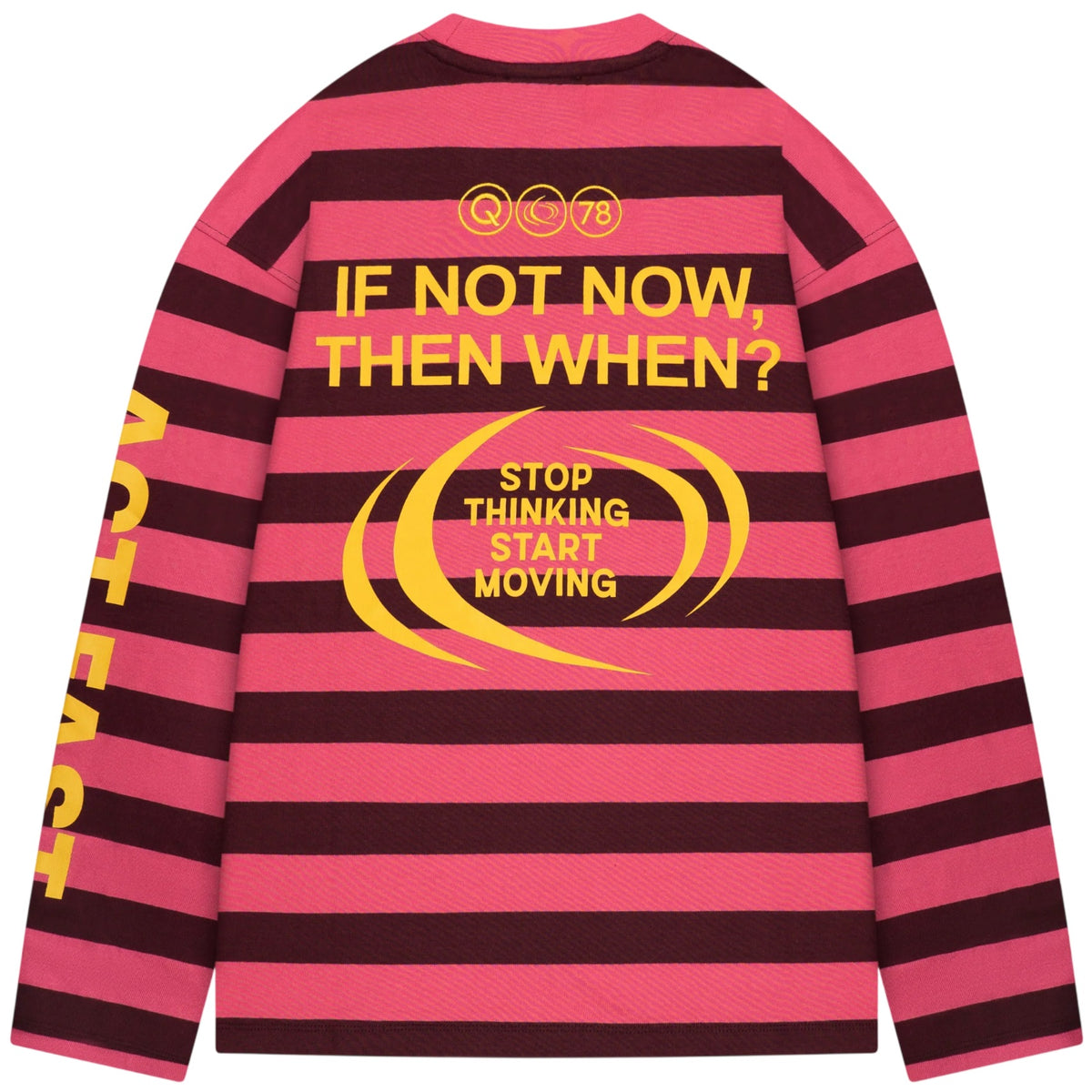 Quotrell Moving Longsleeve T-shirt Roze/Bordeaux