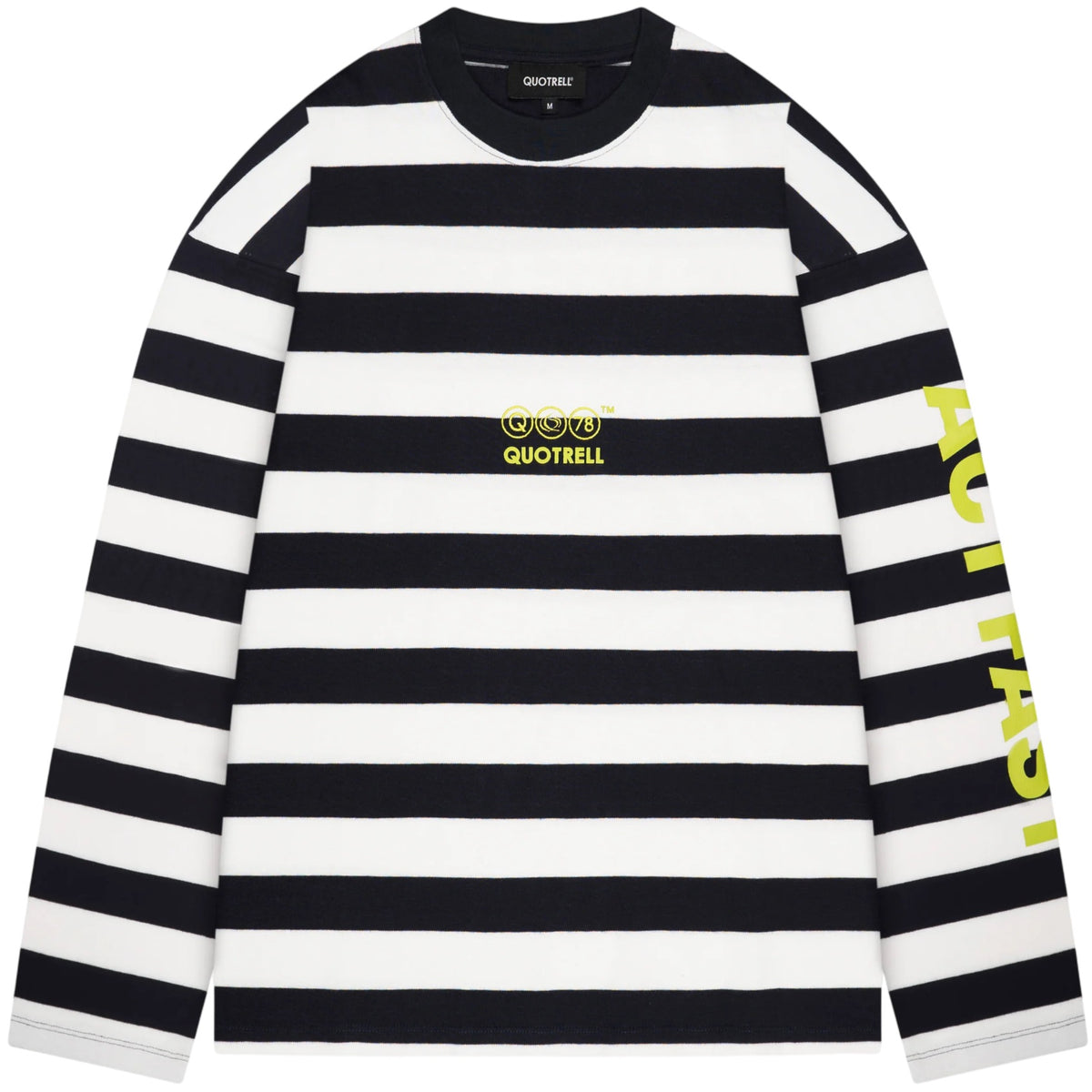 Quotrell Moving Longsleeve T-shirt Wit/Navy