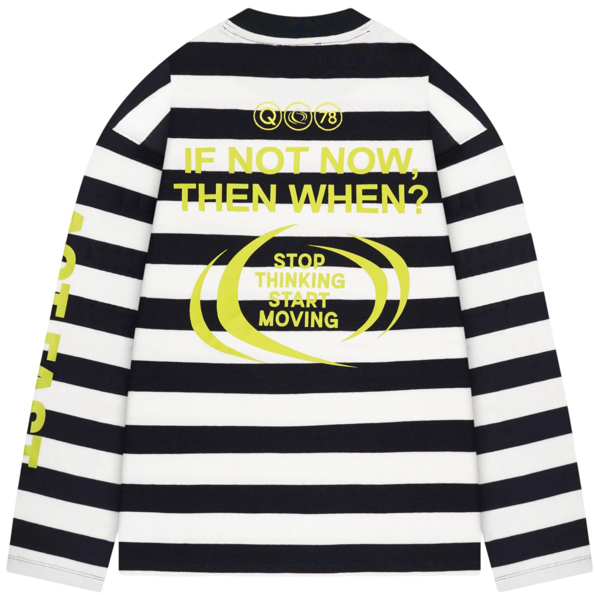 Quotrell Moving Longsleeve T-shirt Wit/Navy