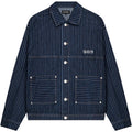 Quotrell Pinstripe Spijkerjas Blauw