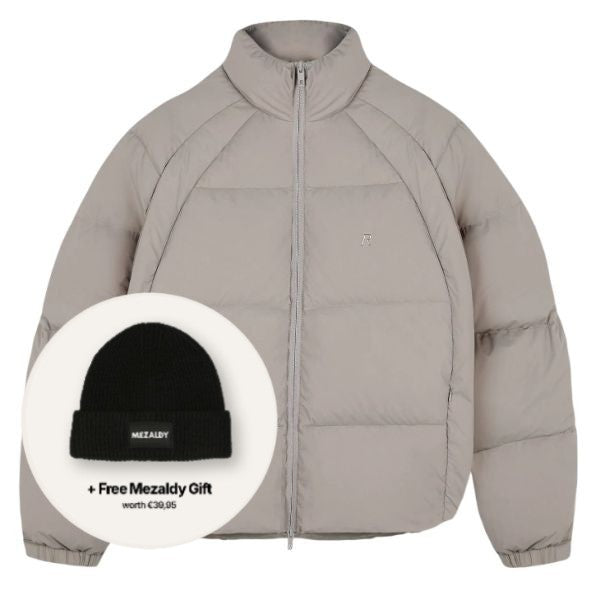 Represent Funnel Neck Puffer Beige
