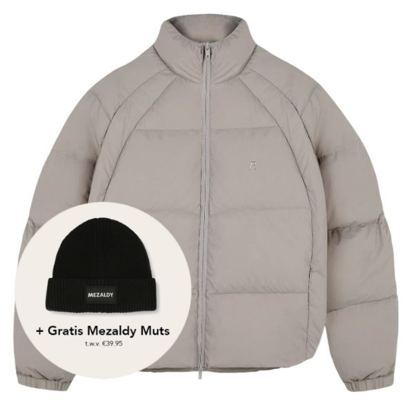 Represent Funnel Neck Puffer Beige