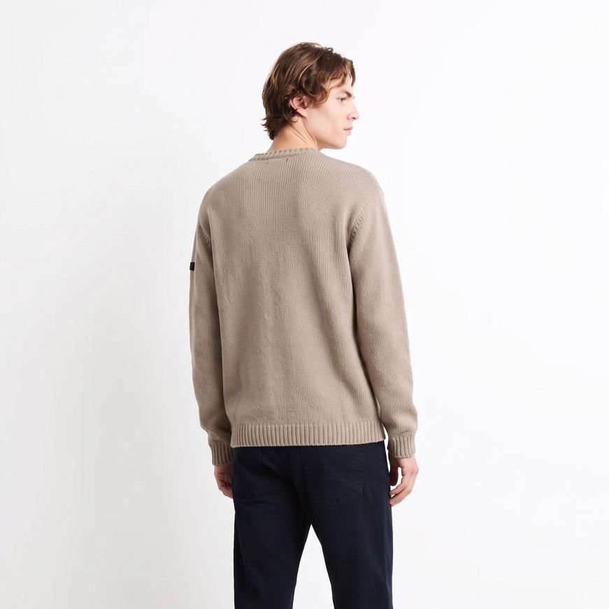 Roberto Ricci Designs Cinematt Round Knit Sweater Beige