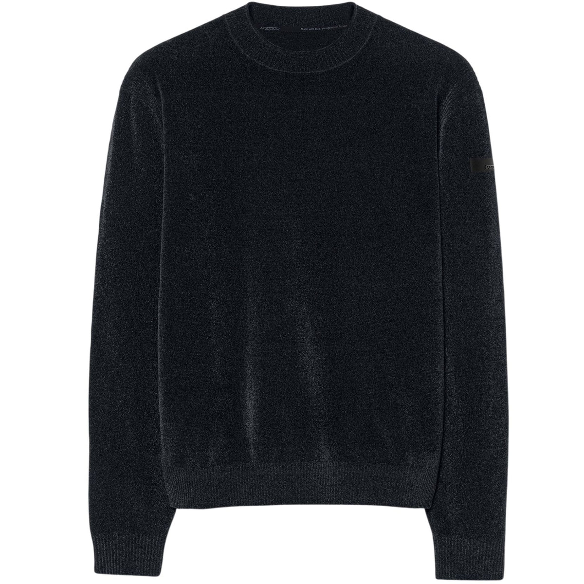 Roberto Ricci Designs Velvet Round Knit Sweater Antraciet