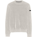 Roberto Ricci Designs Velvet Round Knit Sweater Off White