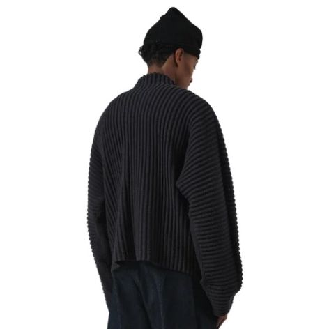 Seventh Globe Rib Knit Cardigan Navy