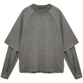 Seventh Raglan Layered Longsleeve T-shirt Antraciet