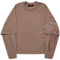 Seventh Raglan Layered Longsleeve T-shirt Bruin