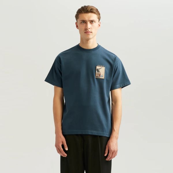 ANGE Projects Wine Drive Patch T-shirt Navy