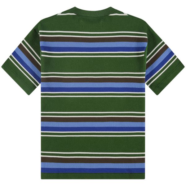 The New Originals Striped Knit T-shirt Groen