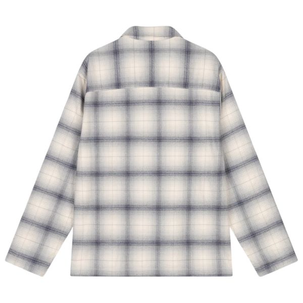 The Savage Report Embroidery Check Overhemd Navy