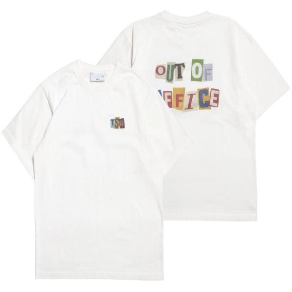 The Savage Report Newspaper T-shirt Off White