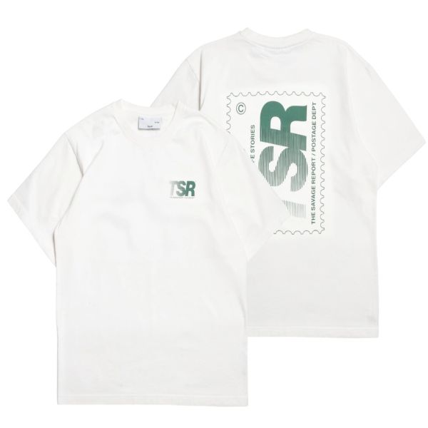 The Savage Report Stamp T-shirt Off White