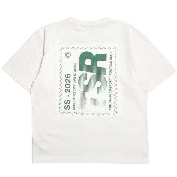 The Savage Report Stamp T-shirt Off White