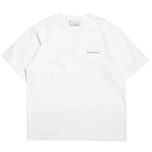 The Savage Report Sun T-shirt Wit