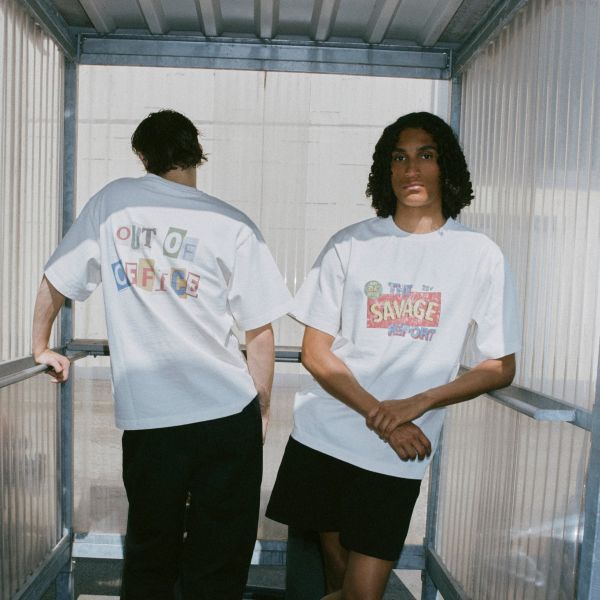 The Savage Report TSR Comic T-shirt Off White