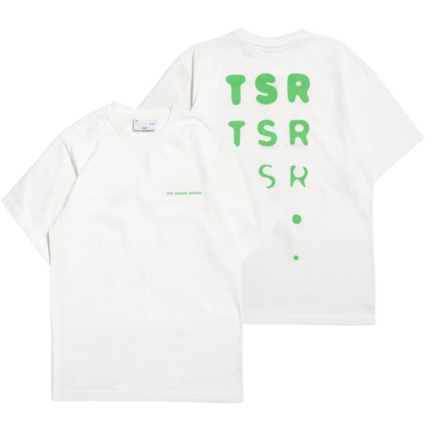 The Savage Report TSR Optic T-shirt Wit/Groen