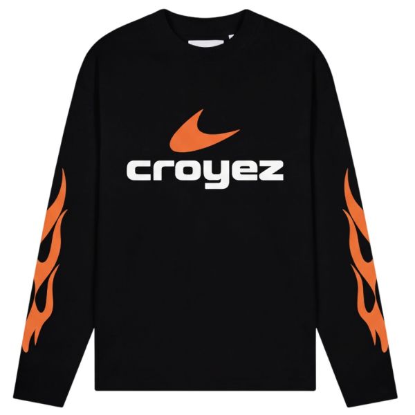 Croyez Service Dept Longsleeve T-shirt Zwart