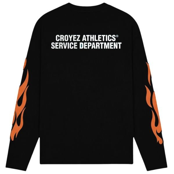 Croyez Service Dept Longsleeve T-shirt Zwart