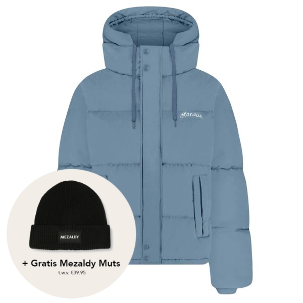 Flâneur Signature Puffer Licht Blauw