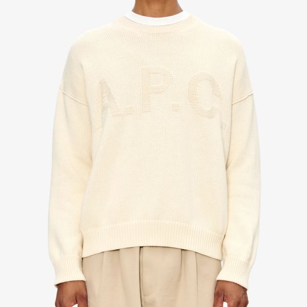 A.P.C. Leo Pullover Sweater Off White