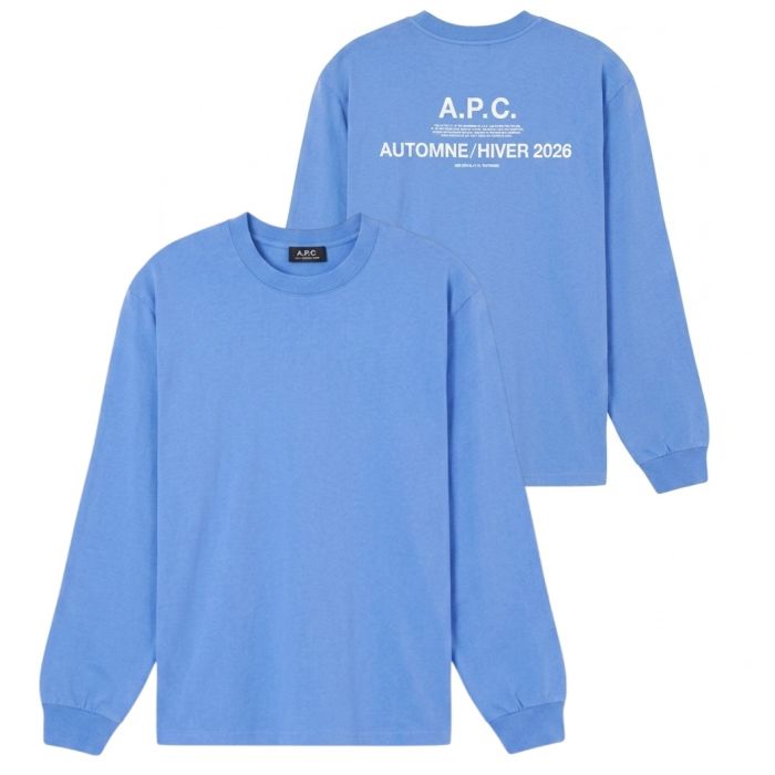 A.P.C. Hiver26 Longsleeve T-shirt Blauw
