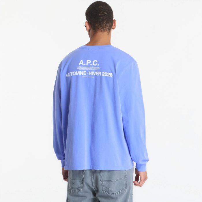 A.P.C. Hiver26 Longsleeve T-shirt Blauw
