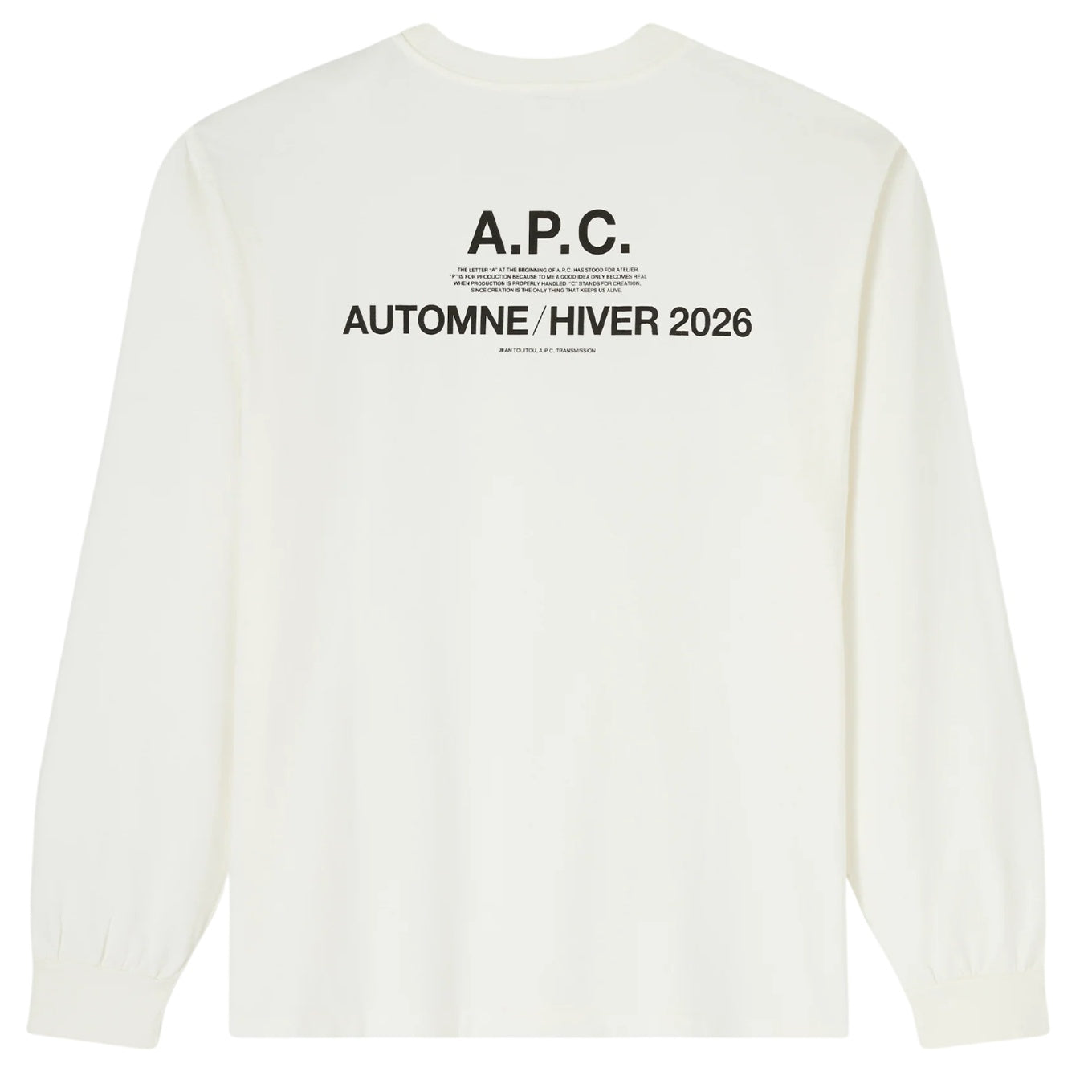 A.P.C. Hiver26 Longsleeve T-shirt Off White