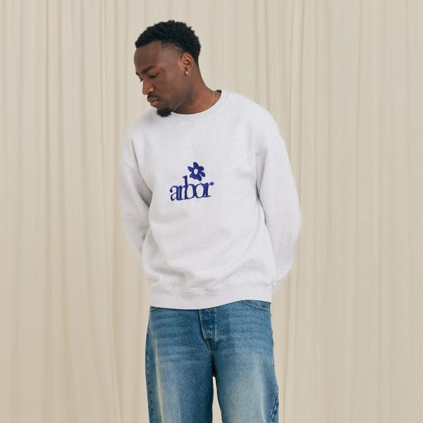 Arbor Antwerp Arbor Flower Sweater Grijs