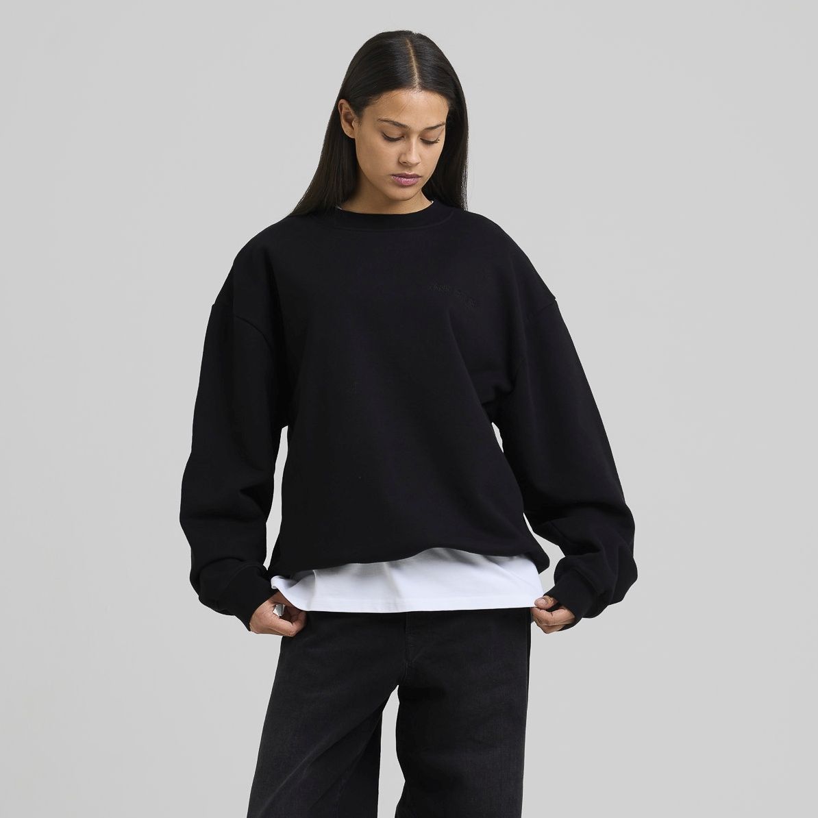Arbor Antwerp Big Application Sweater Zwart