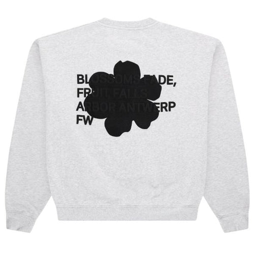 Arbor Antwerp Black Blossoms Sweater Grijs