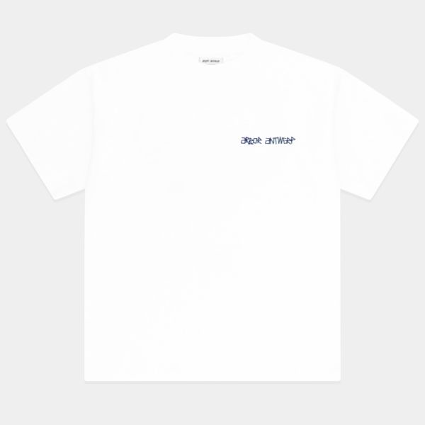 Arbor Antwerp Blue Faded Heart T-shirt Wit
