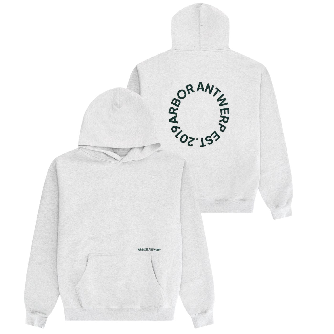 Arbor Antwerp Circle Application Hoodie Grijs