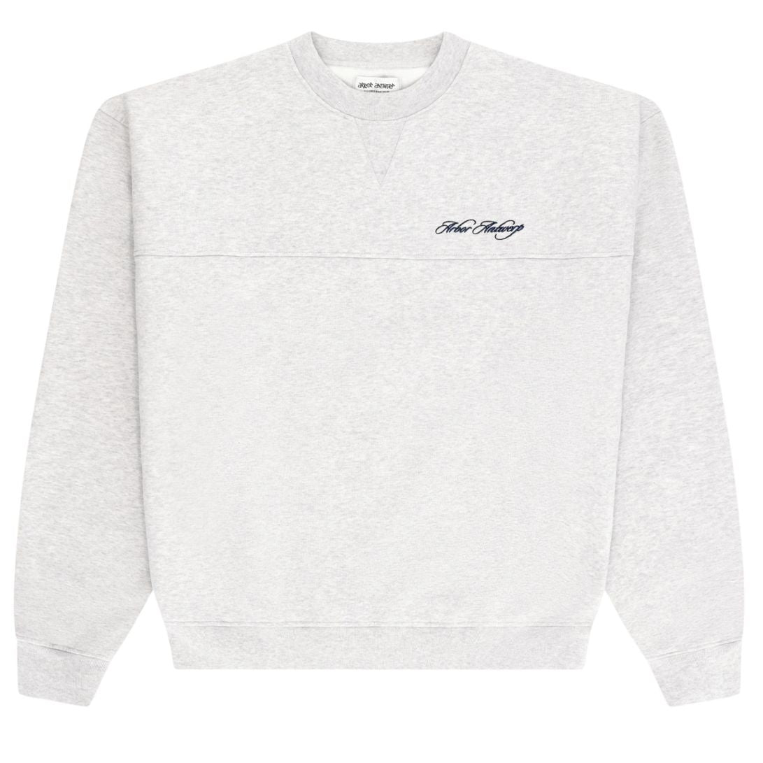 Arbor Antwerp Cursive Sweater Grijs