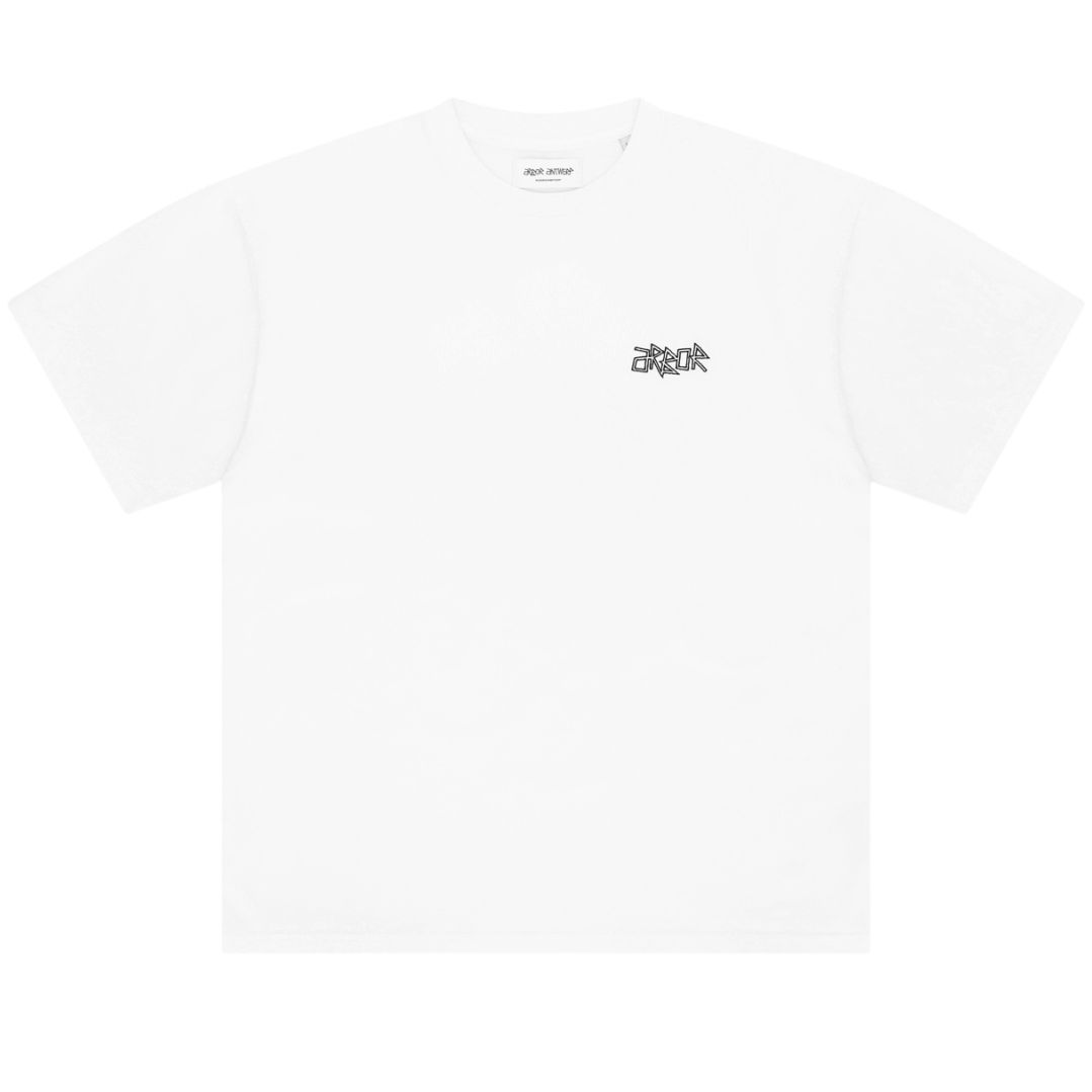 Arbor Antwerp Floral Bouquet T-shirt Wit