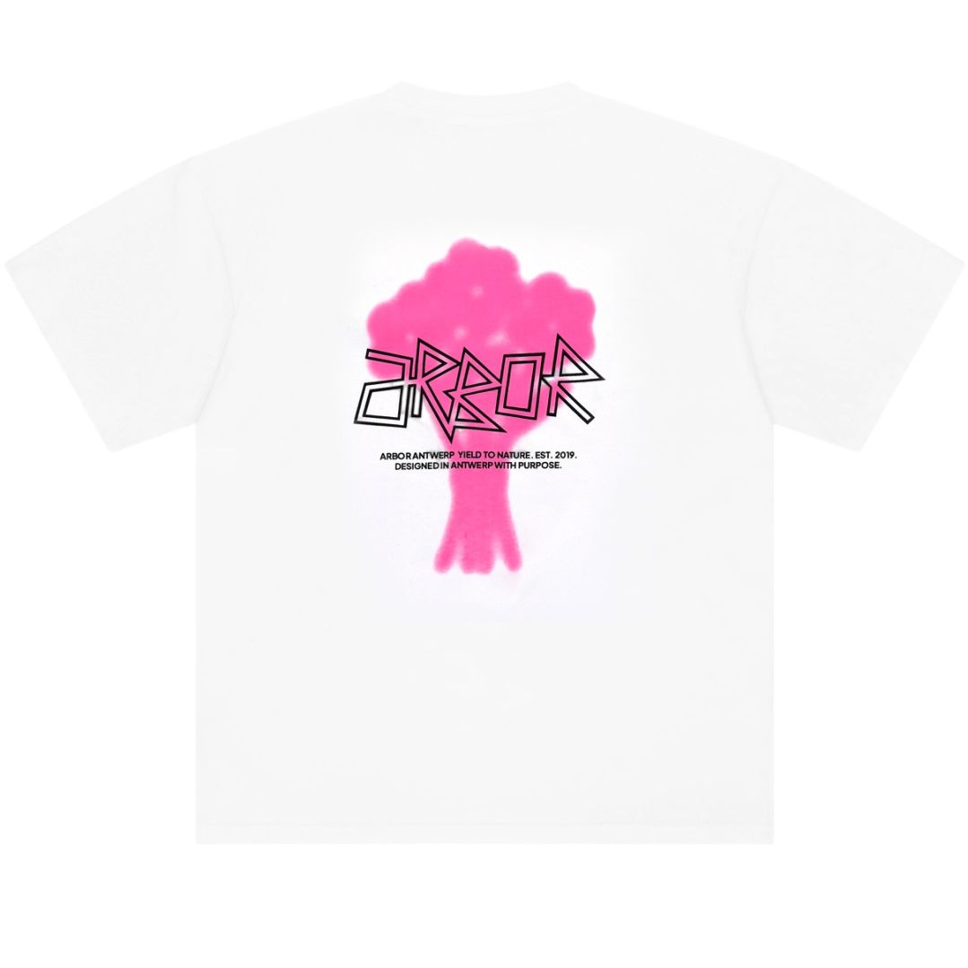 Arbor Antwerp Floral Bouquet T-shirt Wit