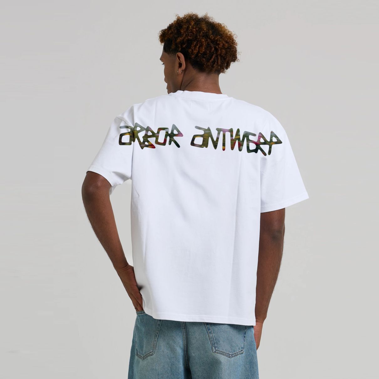 Arbor Antwerp Flower Motion T-shirt Wit