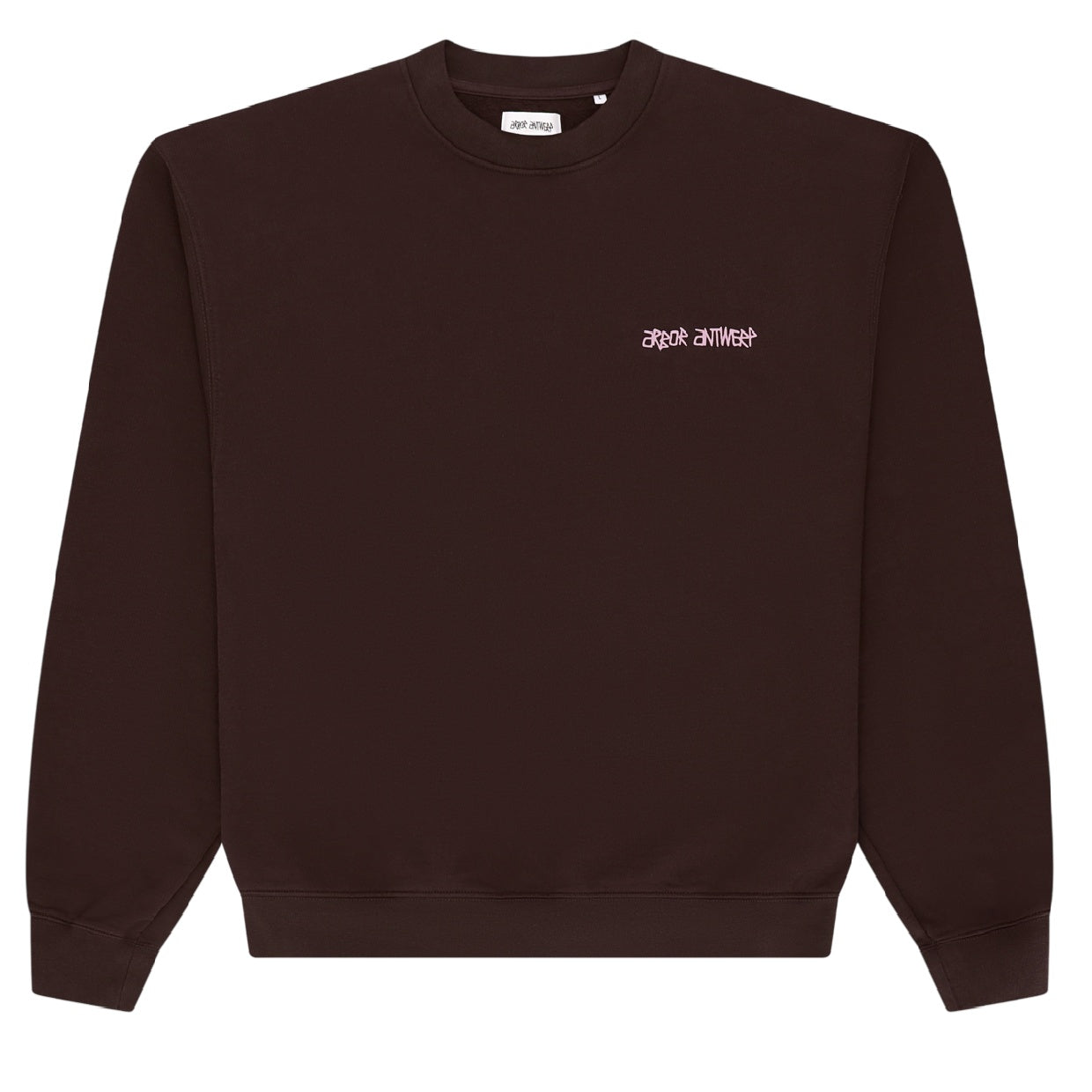 Arbor Antwerp Line Flower Sweater Bruin