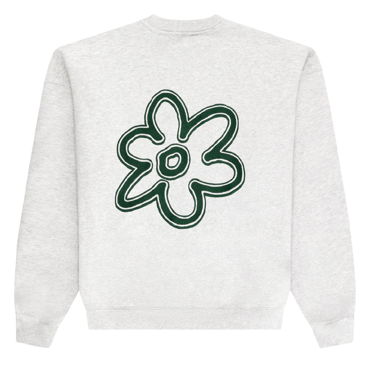 Arbor Antwerp Line Flower Sweater Grijs
