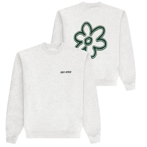 Arbor Antwerp Line Flower Sweater Grijs