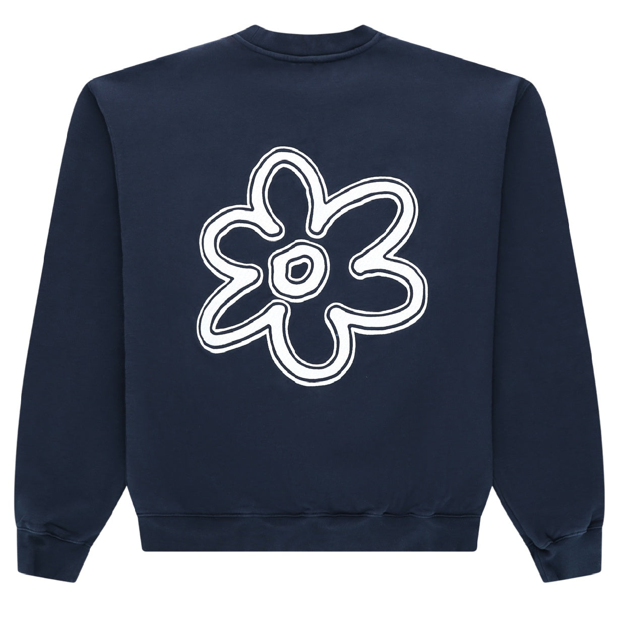 Arbor Antwerp Line Flower Sweater Navy