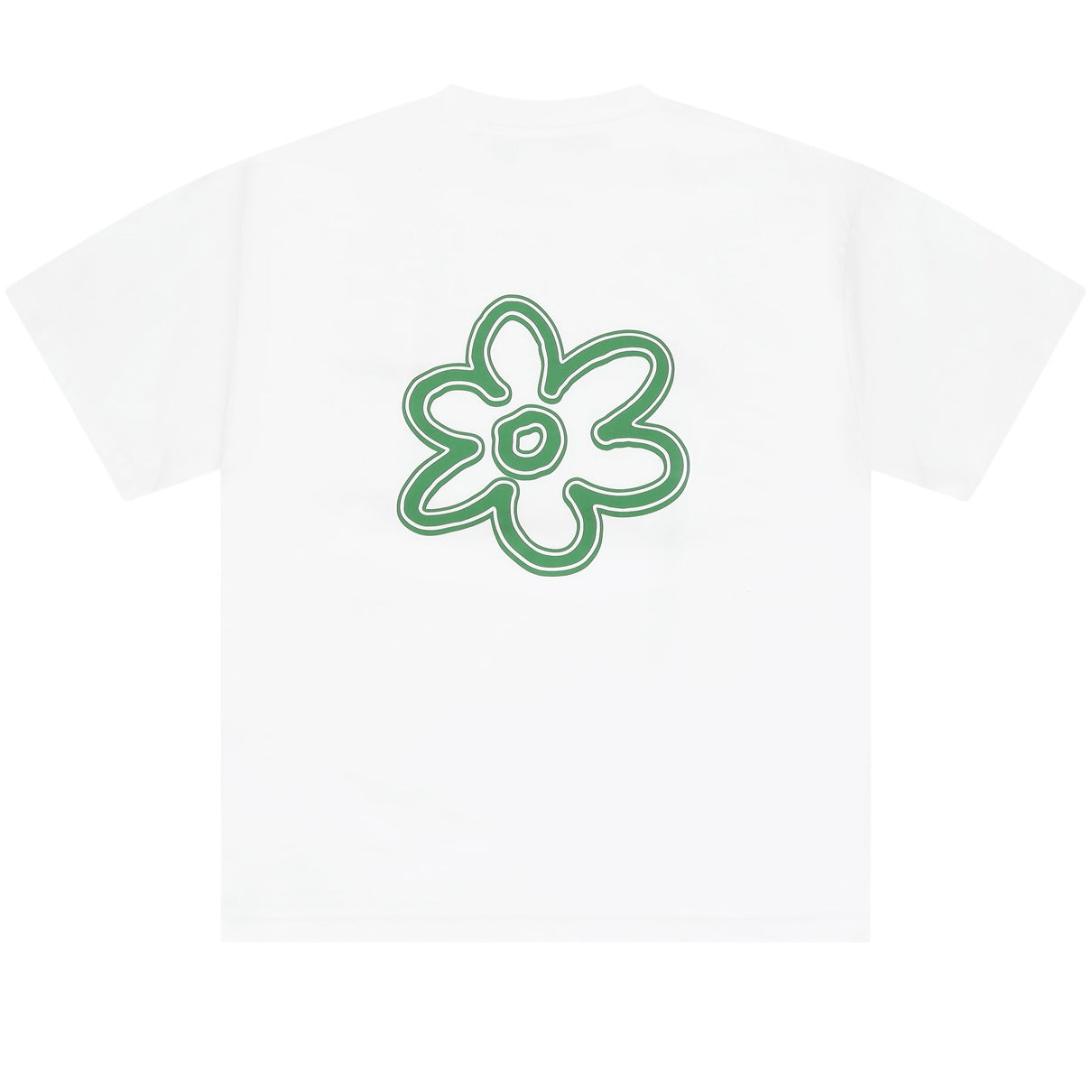 Arbor Antwerp Line Flower T-shirt Wit
