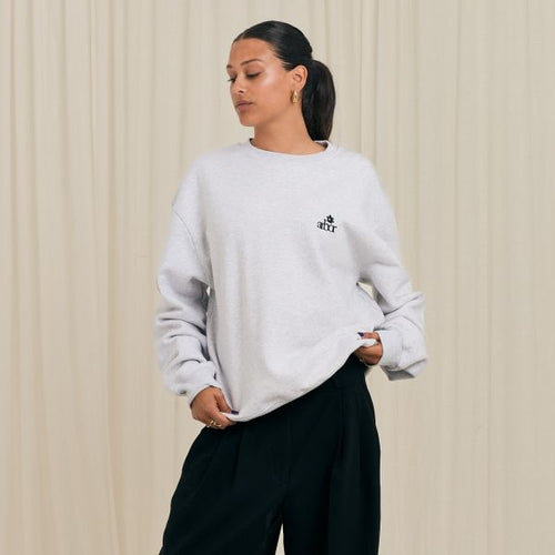 Arbor Antwerp Mini Flower Sweater Grijs