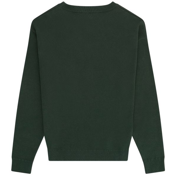 Arbor Antwerp Pink Typo Knitted Sweater Donker Groen