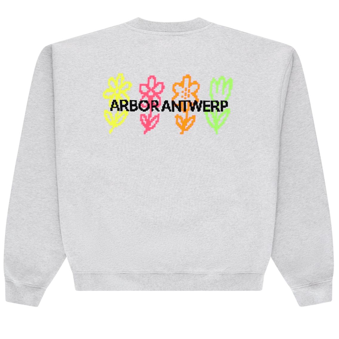 Arbor Antwerp Pixel Flower Sweater Grijs