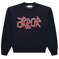 Arbor Antwerp Red Logo Knit Sweater Navy