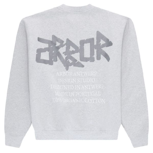 Arbor Antwerp Silver Metallic Sweater Grijs