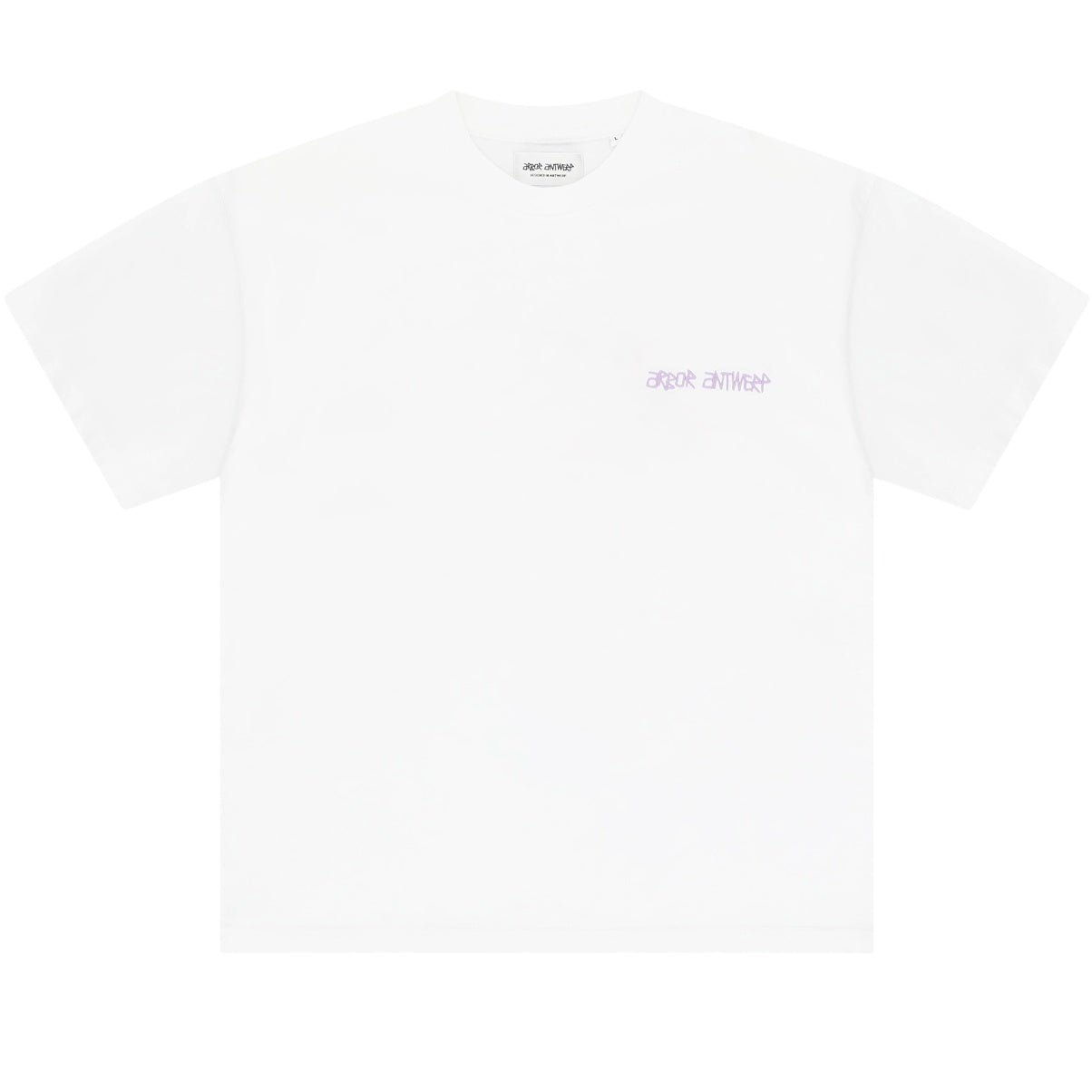 Arbor Antwerp Two-Tone Flower T-shirt Wit